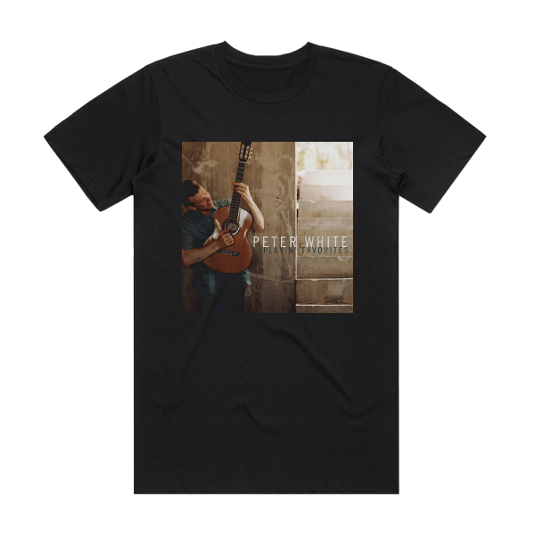 Peter White Playin Favorites Album Cover T-Shirt Black