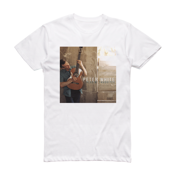 Peter White Playin Favorites Album Cover T-Shirt White