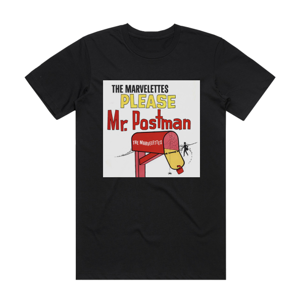 The Marvelettes Please Mr Postman Album Cover T-Shirt Black