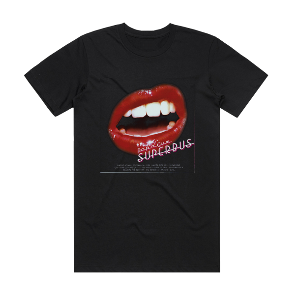 Superbus Popngum Album Cover T-Shirt Black