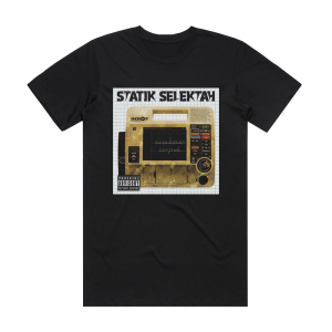Statik Selektah Population Control Album Cover T-Shirt Black