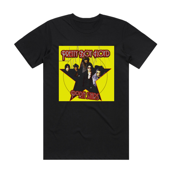Pretty Boy Floyd Porn Stars Album Cover T-Shirt Black