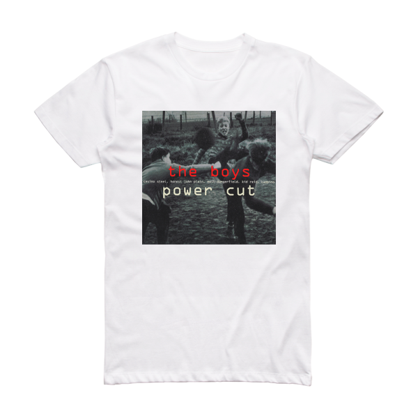 The Boys Power Cut Album Cover T-Shirt White