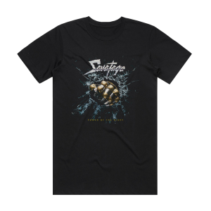 Savatage Power Of The Night Album Cover T-Shirt Black