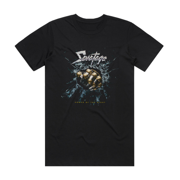 Savatage Power Of The Night Album Cover T-Shirt Black