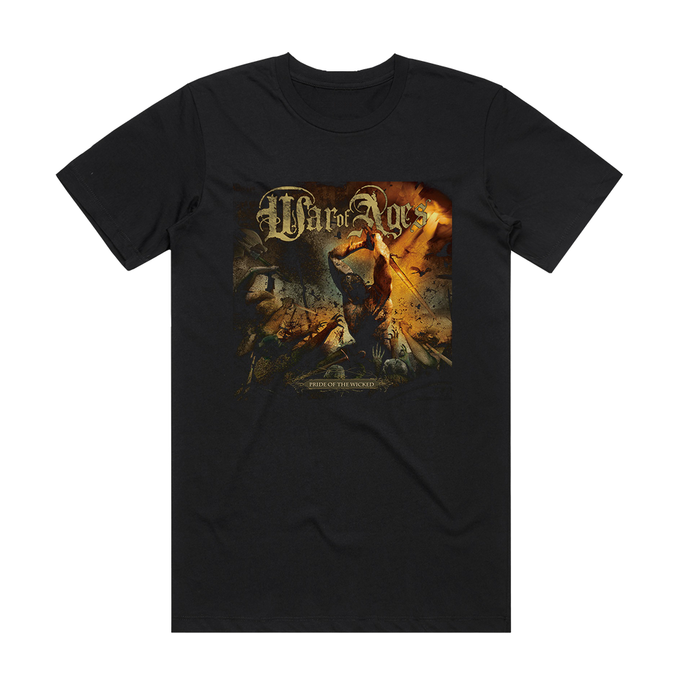 War of Ages Pride Of The Wicked Album Cover T-Shirt Black – ALBUM COVER ...