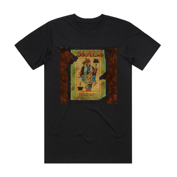 Skyclad Prince Of The Poverty Line Album Cover T-Shirt Black