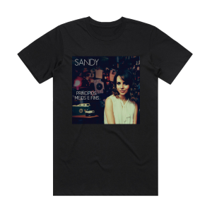 Sandy Princpios Meios E Fins Album Cover T-Shirt Black