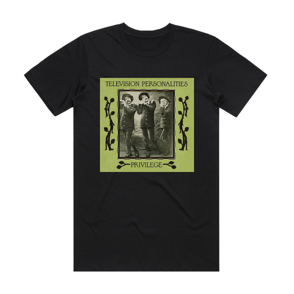 Television Personalities Privilege Album Cover T-Shirt Black