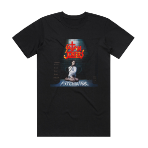 Satan Jokers Psychiatric Album Cover T-Shirt Black