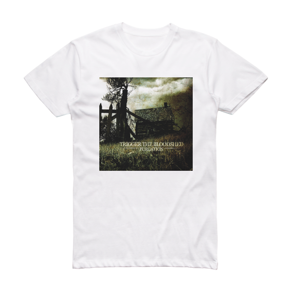 Trigger the Bloodshed Purgation Album Cover T-Shirt White