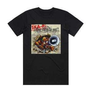 Ska-P Que Corra La Voz Album Cover T-Shirt Black