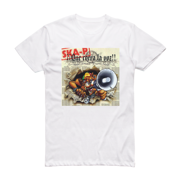 Ska-P Que Corra La Voz Album Cover T-Shirt White