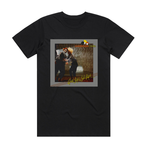 Thompson Twins Quick Step Side Kick Album Cover T-Shirt Black