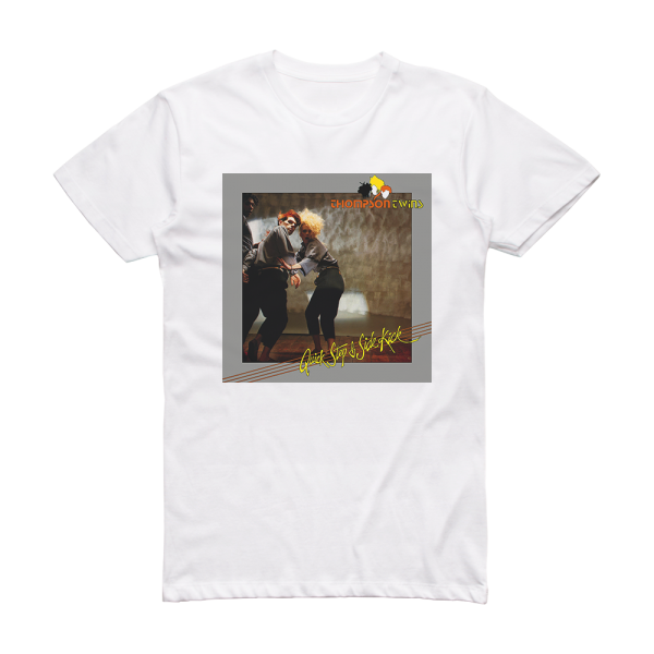 Thompson Twins Quick Step Side Kick Album Cover T-Shirt White