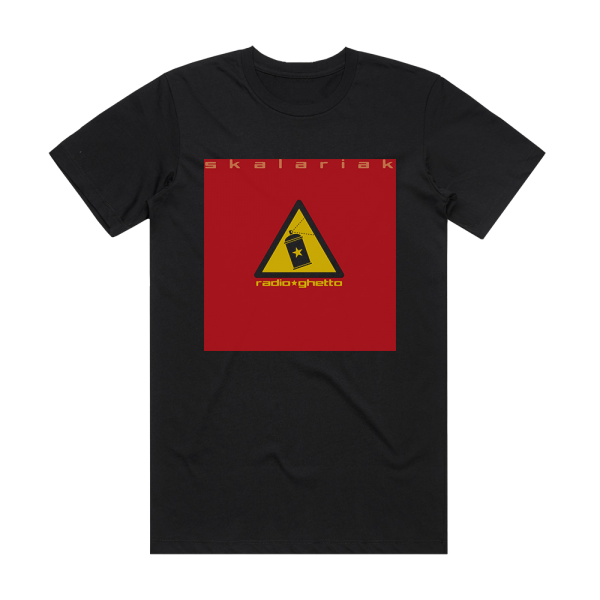 Skalariak Radio Ghetto Album Cover T-Shirt Black