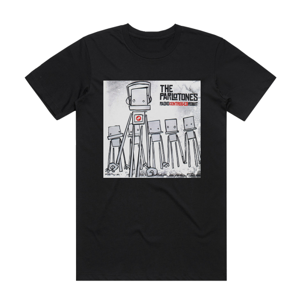 The Parlotones Radiocontrolledrobot Album Cover T-Shirt Black