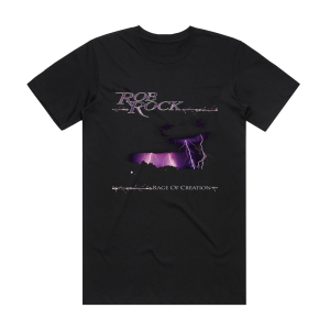 Rob Rock Rage Of Creation Album Cover T-Shirt Black