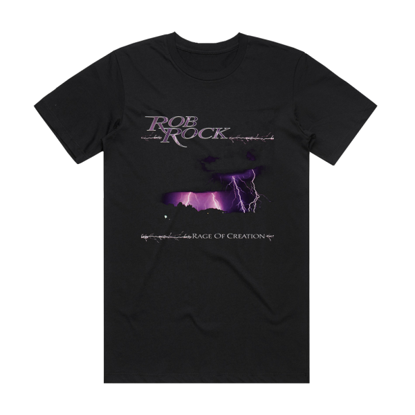 Rob Rock Rage Of Creation Album Cover T-Shirt Black