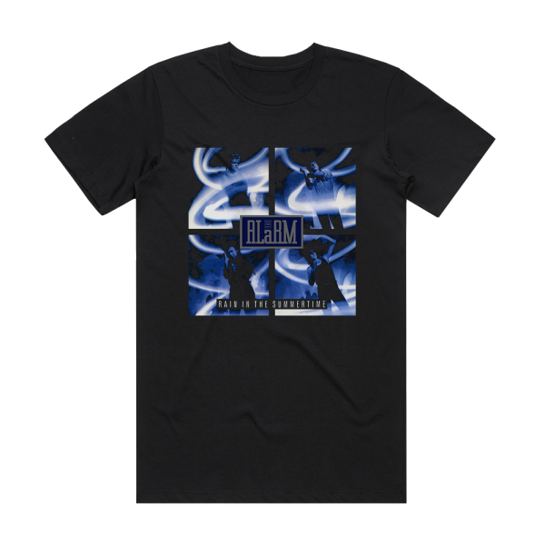 The Alarm Rain In The Summertime Album Cover T-Shirt Black