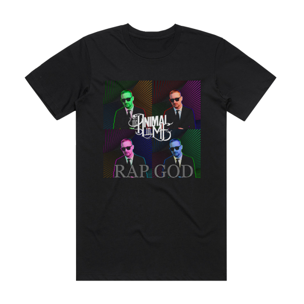 The Animal in Me Rap God Album Cover T-Shirt Black