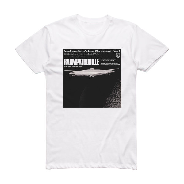 Peter Thomas Sound Orchestra Raumpatrouille Album Cover T-Shirt White