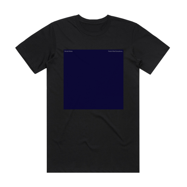 Simple Minds Real To Real Cacophony 1 Album Cover T-Shirt Black