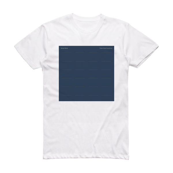 Simple Minds Real To Real Cacophony 2 Album Cover T-Shirt White