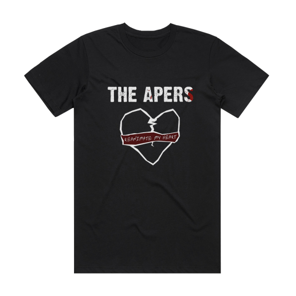 The Apers Reanimate My Heart Album Cover T-Shirt Black
