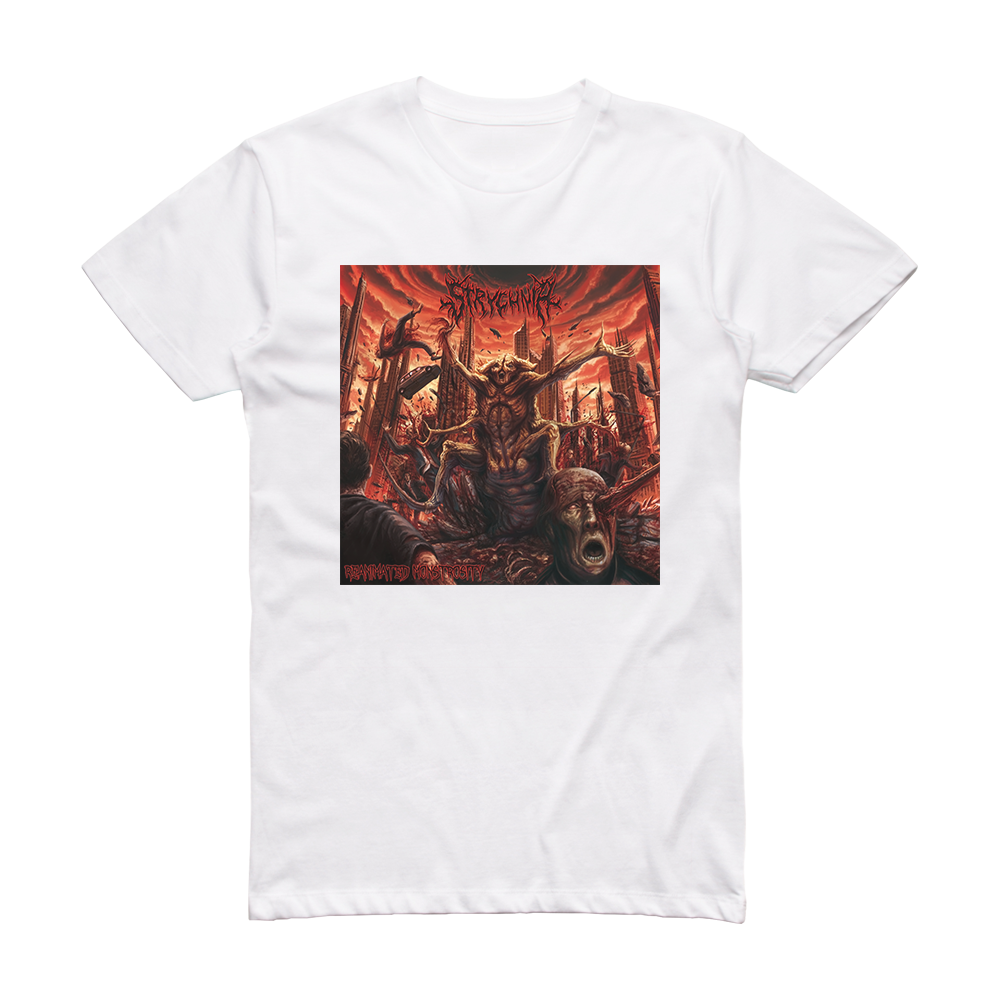 Strychnia Reanimated Monstrosity Album Cover T-Shirt White – ALBUM ...