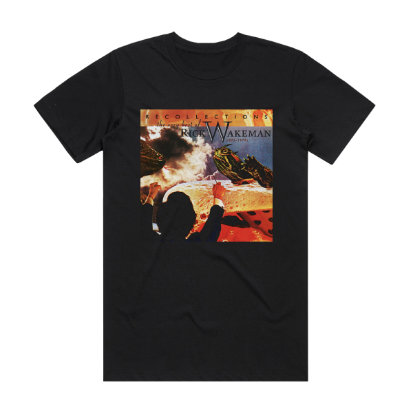 Rick Wakeman Recollections The Very Best Of Rick Wakeman 1973  1979 Album Cover T-Shirt Black