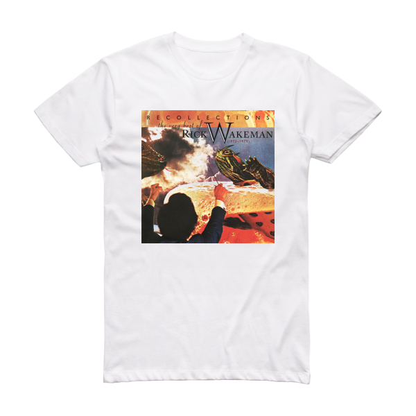 Rick Wakeman Recollections The Very Best Of Rick Wakeman 1973  1979 Album Cover T-Shirt White