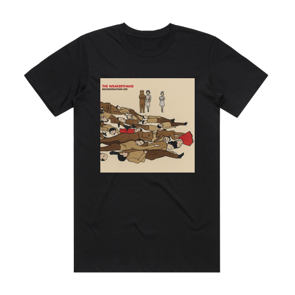 The Weakerthans Reconstruction Site Album Cover T-Shirt Black