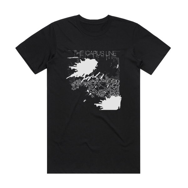 The Icarus Line Red And Black Attack 1 Album Cover T-Shirt Black