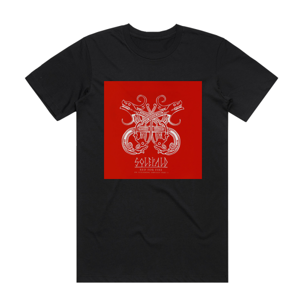 Solefald Red For Fire An Icelandic Odyssey Part I Album Cover T-Shirt Black
