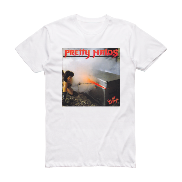 Pretty Maids Red Hot And Heavy Album Cover T-Shirt White