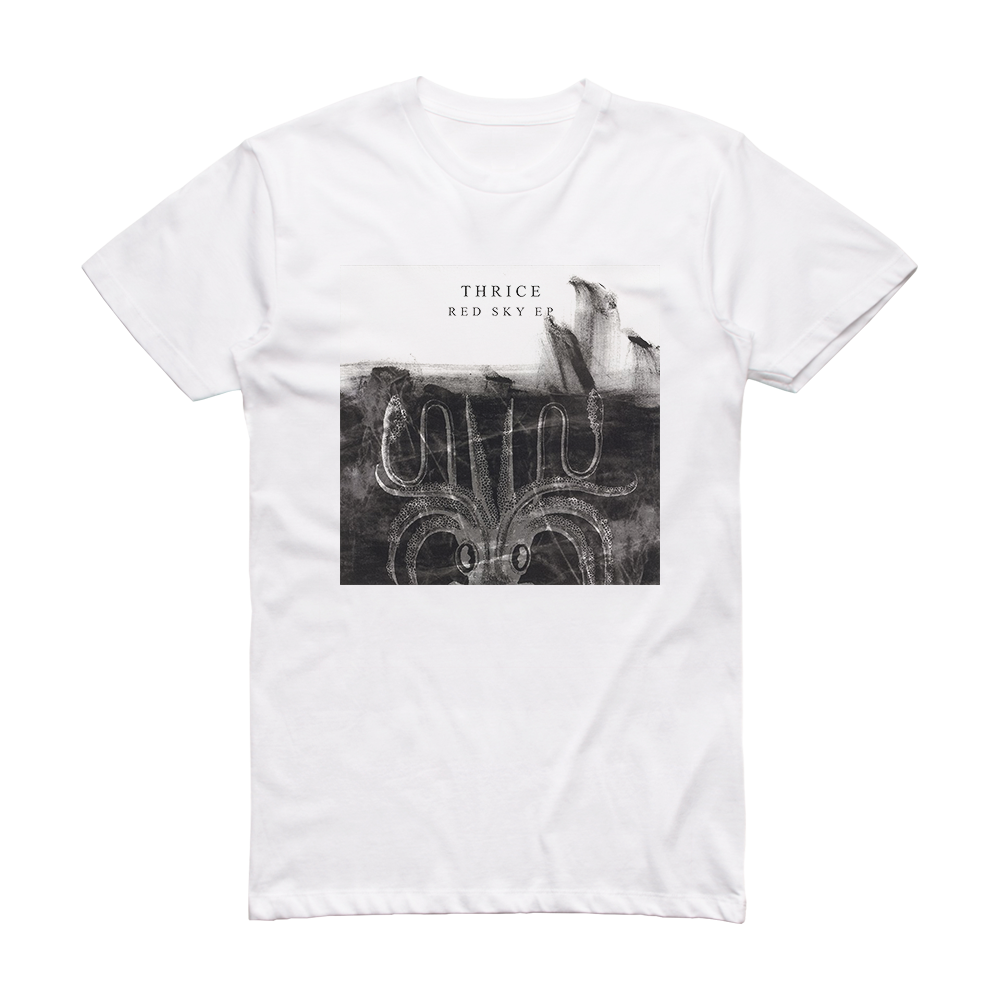 Thrice Red Sky Ep Album Cover T-Shirt White – ALBUM COVER T-SHIRTS