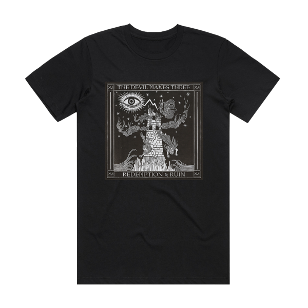 The Devil Makes Three Redemption Ruin Album Cover T-Shirt Black