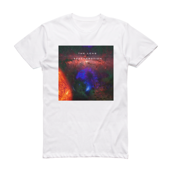 The Lens Regeneration Album Cover T-Shirt White – ALBUM COVER T-SHIRTS