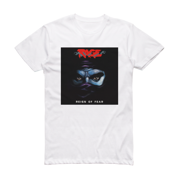 Rage Reign Of Fear Album Cover T-Shirt White