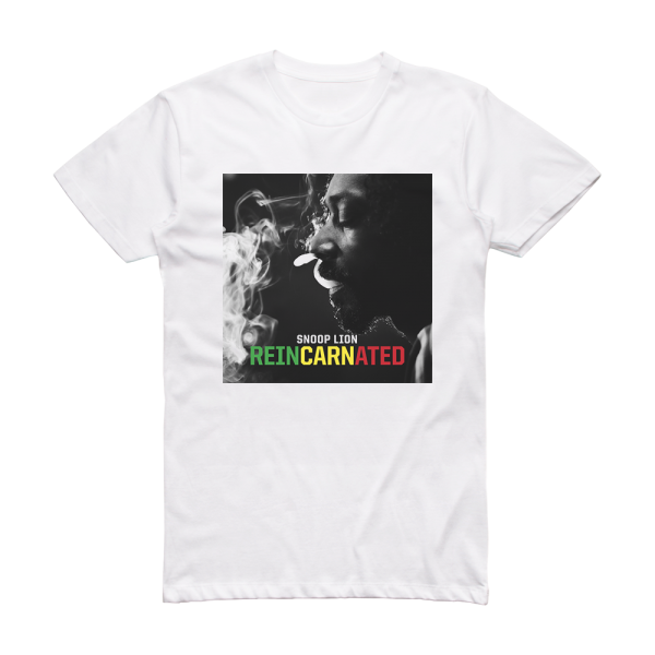 Snoop Lion Reincarnated Album Cover T-Shirt White