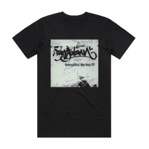 Tungtvann Reinspikka Hip Hop Album Cover T-Shirt Black
