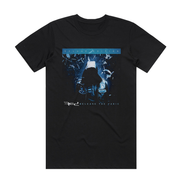 Red Release The Panic Album Cover T-Shirt Black