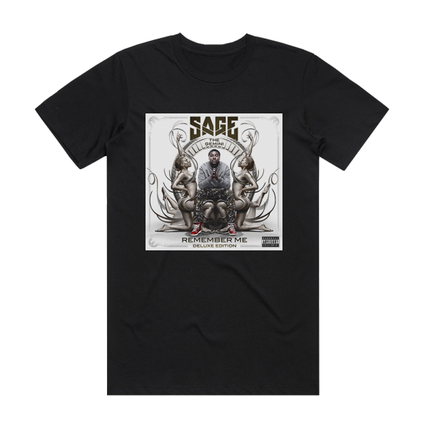 Sage The Gemini Remember Me Album Cover T-Shirt Black