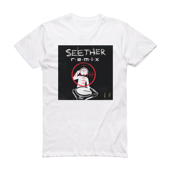 Seether Remix Album Cover T-Shirt White
