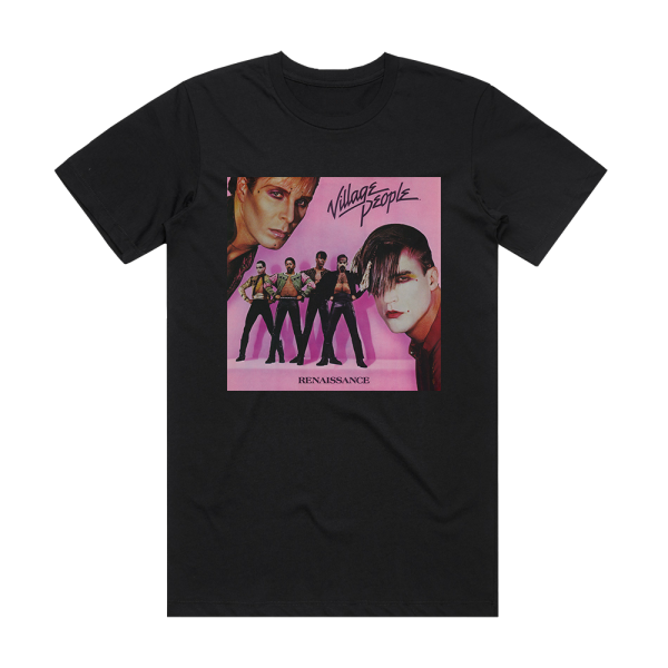 Village People Renaissance Album Cover T-Shirt Black