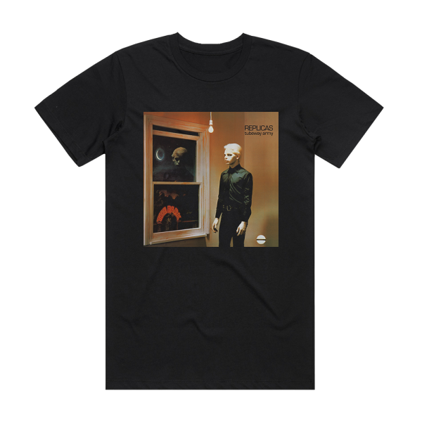 Tubeway Army Replicas Album Cover T-Shirt Black