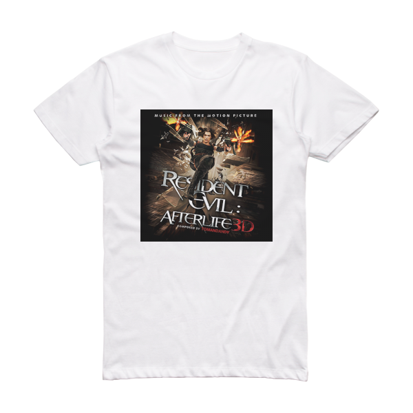 Tomandandy Resident Evil Afterlife 1 Album Cover T-Shirt White