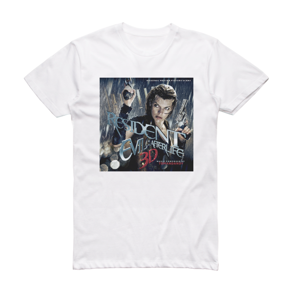 Tomandandy Resident Evil Afterlife 4 Album Cover T-Shirt White