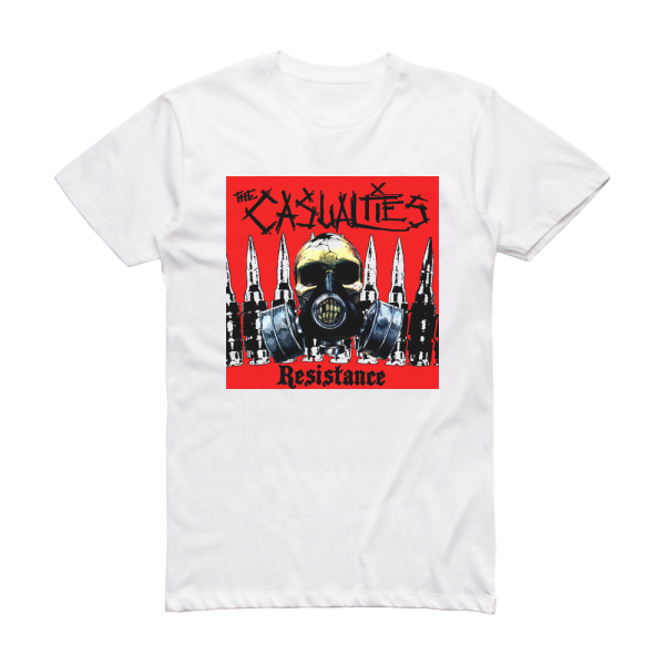 The Casualties Resistance Album Cover T-Shirt White